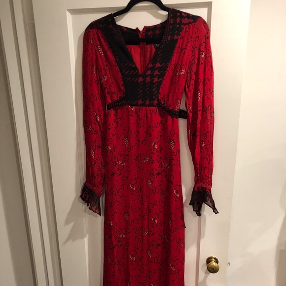 SOLD Sexy Silk Nordstrom Winter Kate Dress - Picture 1 of 5